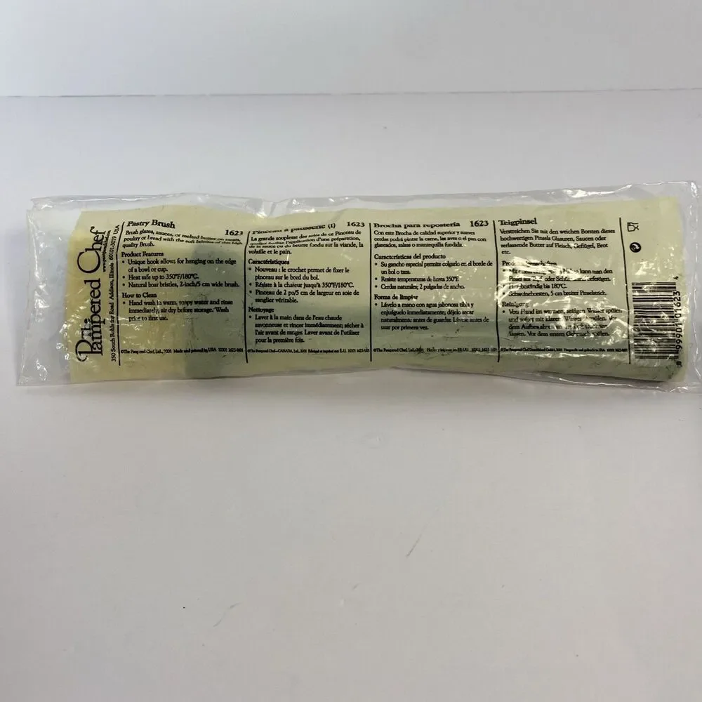 Pampered Chef Pastry Brush #1623 Natural Boar Bristle 2